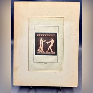 Greek Mythology Vintage Hand Colored Art Print - Archimedes